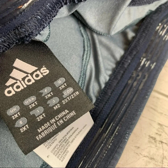 Adidas Padded Shorts Basketball Blue Compression Techfit Climacool Graphics - Picture 7 of 14